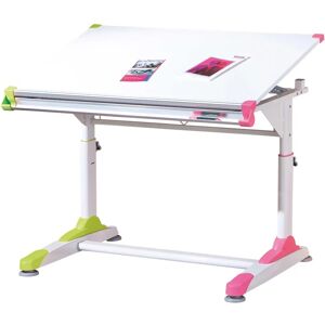 COLLORIDO Verstellbarer Schreibtisch - Weiß/Grün/Rosa - Tisch COLLORIDO Verstellbarer Schreibtisch - Weiß/Grün/Rosa - Tisch