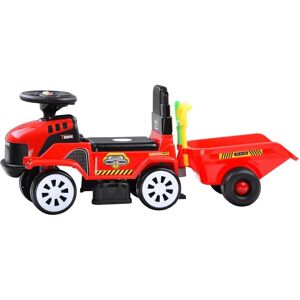 Viking Choice Walker - tractor - met trailer, schop & hark - rood Viking Choice Walker - tractor - met trailer, schop & hark - rood