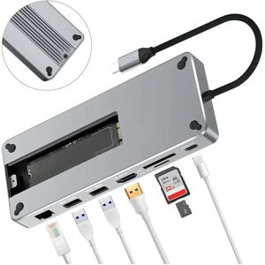 REAGLE - Hub - USB-C 3.2 HDMI 4K - Srebro - USB hub REAGLE - Hub - USB-C 3.2 HDMI 4K - Srebro - USB hub