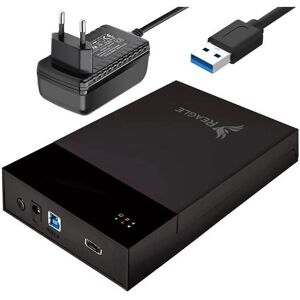 REAGLE - HDD Enclosure - 10TB - 3.5in - Zewnętrzna obudowa REAGLE - HDD Enclosure - 10TB - 3.5in - Zewnętrzna obudowa