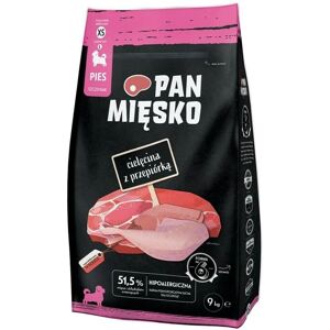 Pan Mięsko XS Karma dla szczeniąt cielę i przepiórka - 9kg Pan Mięsko XS Karma dla szczeniąt cielę i przepiórka - 9kg