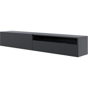 Selsey Veldio Wandgemonteerd TV-meubel - 175cm - Zwart Selsey Veldio Wandgemonteerd TV-meubel - 175cm - Zwart