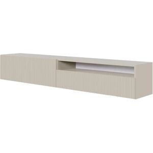 Selsey Veldio - Mueble de TV Colgante - Taupe - 175cm - Compartimento Abierto Selsey Veldio - Mueble de TV Colgante - Taupe - 175cm - Compartimento Abierto