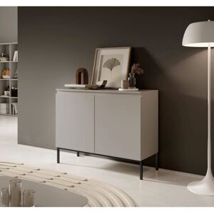 Commode deux portes Taupe Bemmi - 100cm - Publicité Commode deux portes Taupe Bemmi - 100cm - Publicité
