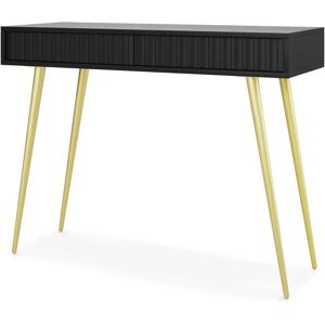 Selsey - Svart med Gyllene Ben - 104cm Kommod - Modern Design Selsey - Svart med Gyllene Ben - 104cm Kommod - Modern Design