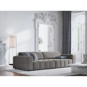 Sofá de terciopelo Luc de CXL by Christian Lacroix - 4 plazas, Gris, Diseño elegante Sofá de terciopelo Luc de CXL by Christian Lacroix - 4 plazas, Gris, Diseño elegante