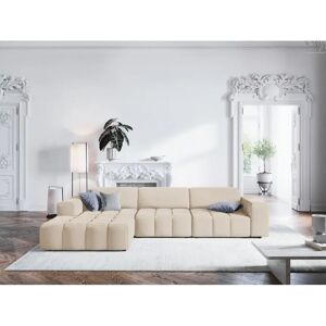 Canapé Christian Lacroix - 284x70x166cm - Velours Beige - 4 Places - Publicité Canapé Christian Lacroix - 284x70x166cm - Velours Beige - 4 Places - Publicité