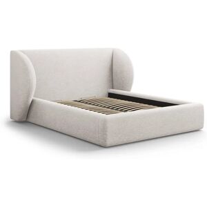 Micadoni Home - Bed met opbergruimte en hoofdbord 140x200cm - ciniglia lichtgrijs - Bed Micadoni Home - Bed met opbergruimte en hoofdbord 140x200cm - ciniglia lichtgrijs - Bed