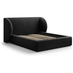 Micadoni - Home Letto - 200x200cm - zwarte chenille - bed Micadoni - Home Letto - 200x200cm - zwarte chenille - bed