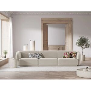 Canapé modulable en velours beige Christian Lacroix 259x74x85cm - Canapé - Publicité Canapé modulable en velours beige Christian Lacroix 259x74x85cm - Canapé - Publicité