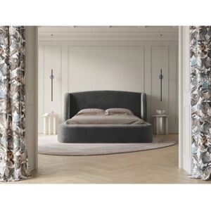 Christian Lacroix - CXL - Velours gris clair - Bau storage - Lit - Publicité Christian Lacroix - CXL - Velours gris clair - Bau storage - Lit - Publicité