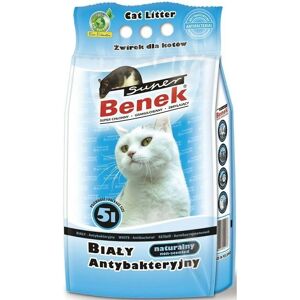 Litière pour chats Benek - 5L Blanche, Agglomérante, Antibactérienne - Publicité Litière pour chats Benek - 5L Blanche, Agglomérante, Antibactérienne - Publicité