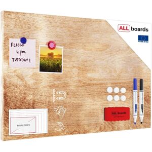ALLboards Bois massif 60x40cm - Tableau magnétique - Publicité ALLboards Bois massif 60x40cm - Tableau magnétique - Publicité