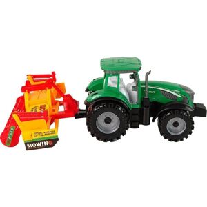 Tracteur vert Lean Toys avec cultivateur orange - Ensemble tracteur jouet - Publicité Tracteur vert Lean Toys avec cultivateur orange - Ensemble tracteur jouet - Publicité