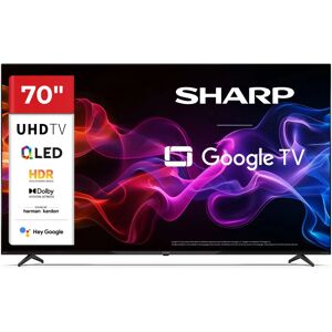 Sharp 70" 4K UHD QLED Google TV - Musta Sharp 70" 4K UHD QLED Google TV - Musta