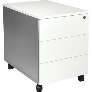 Kaiserkraft Portland Rollcontainer - Hellgrau / Weiß gebürstet - 550x420x600 mm Kaiserkraft Portland Rollcontainer - Hellgrau / Weiß gebürstet - 550x420x600 mm