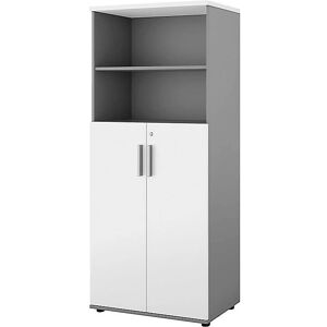 KaiserKraft Portland Schrank - Hellgrau / Weiß - Stauraumschrank KaiserKraft Portland Schrank - Hellgrau / Weiß - Stauraumschrank