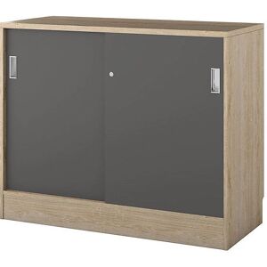 Kaiserkraft Eiche Dunkelgrau Schiebetürschrank - Wardrobe Kaiserkraft Eiche Dunkelgrau Schiebetürschrank - Wardrobe
