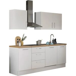 BALCULINA Turin Küchenzeile - 220x60cm, Weiß, Ohne Geräte BALCULINA Turin Küchenzeile - 220x60cm, Weiß, Ohne Geräte