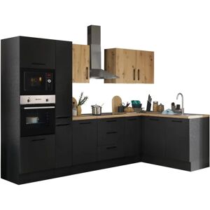 BALCULINA Turin Winkelküche - Schwarz - Komplettset BALCULINA Turin Winkelküche - Schwarz - Komplettset
