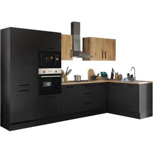 Balculina Turin L-förmige Küche - Schwarz Balculina Turin L-förmige Küche - Schwarz