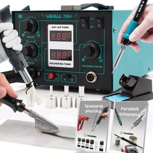 YIHUA - 706+ - 2-in-1 - 50W Lutownica - Stacja lutownicza YIHUA - 706+ - 2-in-1 - 50W Lutownica - Stacja lutownicza