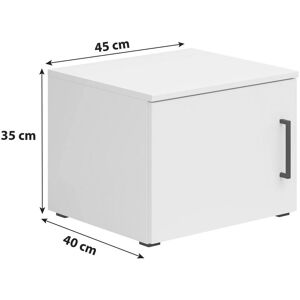 Carryhome Modell S588-REG1D/45/30/40-BI Weißes Regal-Set - Shelf Extension Carryhome Modell S588-REG1D/45/30/40-BI Weißes Regal-Set - Shelf Extension