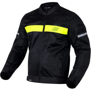 Chaqueta de motocicleta Ozone Dart negro-fluorescente amarilla - Chaqueta Chaqueta de motocicleta Ozone Dart negro-fluorescente amarilla - Chaqueta