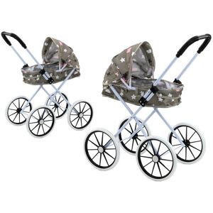 Leantoys - Stroller - Gris - Grandes roues en mousse - Doll stroller - Publicité Leantoys - Stroller - Gris - Grandes roues en mousse - Doll stroller - Publicité