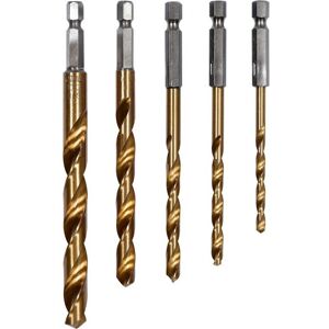 Yato YT-44700 Bohrer-Set - Titanbeschichtet, 5-tlg, 4-10mm Yato YT-44700 Bohrer-Set - Titanbeschichtet, 5-tlg, 4-10mm