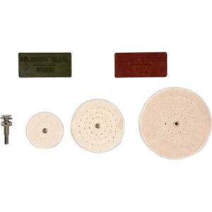 Accessorio per smerigliatrice angolare VOREL 25420 - Set lucidatura per acciaio e alluminio Accessorio per smerigliatrice angolare VOREL 25420 - Set lucidatura per acciaio e alluminio