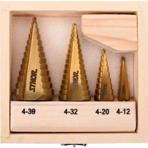 Sthor 22617 drill bit - Step 4 pcs. - drill bit set Sthor 22617 drill bit - Step 4 pcs. - drill bit set