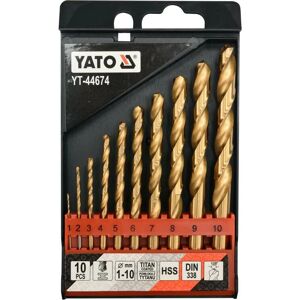 Conjunto de Brocas de Titânio Yato YT-44674 - 10mm Conjunto de Brocas de Titânio Yato YT-44674 - 10mm