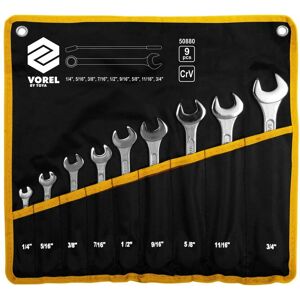 Ensemble de clés VOREL 50880 - 6-19 mm, 9 pcs Ensemble de clés VOREL 50880 - 6-19 mm, 9 pcs