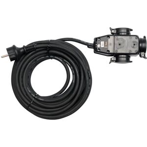Yato YT-81162 Hosszabbító kábel - 20 m, 3 aljzat, fekete Yato YT-81162 Hosszabbító kábel - 20 m, 3 aljzat, fekete
