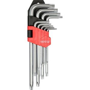 Yato YT-0511 Ensemble de clés Torx - 9 pcs, Acier chromovanadium Yato YT-0511 Ensemble de clés Torx - 9 pcs, Acier chromovanadium
