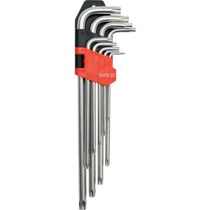 Yato YT-0512 Jeu de Clés Torx - T10 à T50 Longues Outils de Sécurité Yato YT-0512 Jeu de Clés Torx - T10 à T50 Longues Outils de Sécurité