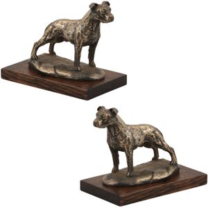 Rzeźba psa Amstaff II - Realistyczna imitacja brązu Rzeźba psa Amstaff II - Realistyczna imitacja brązu