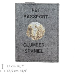 Art-Dog - Clumber Spaniel - Filc - Etui na paszport Art-Dog - Clumber Spaniel - Filc - Etui na paszport