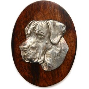 Art-Dog - Gran danés II - Drewniana podstawa - Srebrna głowa - Pins Art-Dog - Gran danés II - Drewniana podstawa - Srebrna głowa - Pins