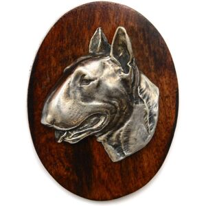 Art-Dog - Dog Head Pin - Drewniana podstawa - Srebrny punkt - Szpilka Art-Dog - Dog Head Pin - Drewniana podstawa - Srebrny punkt - Szpilka