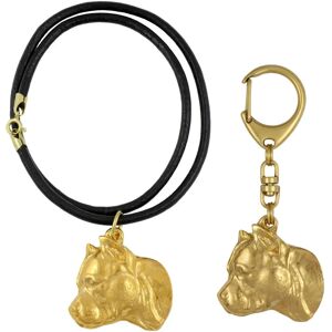 Art-Dog - Amstaff II - złoto 18k - Brelok psa Art-Dog - Amstaff II - złoto 18k - Brelok psa