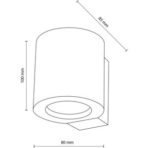 TK Lighting Eve Vegglampe Svart - Veggbelysning med GU10 TK Lighting Eve Vegglampe Svart - Veggbelysning med GU10