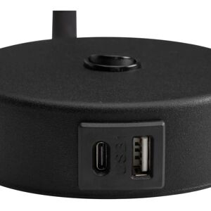 TK Lighting Lagos USB Wall Light - Black - G9 8W TK Lighting Lagos USB Wall Light - Black - G9 8W