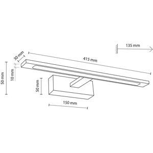 TK Lighting Gallery Picture Light Black 12W - Picture Light TK Lighting Gallery Picture Light Black 12W - Picture Light