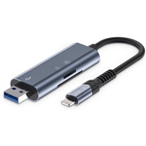 Tech-Protect UltraBoost Kortleser - MicroSD, Lightning, USB-A Tech-Protect UltraBoost Kortleser - MicroSD, Lightning, USB-A