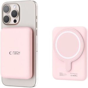 Powerbank Tech-Protect LifeMag PB10 con MagSafe 5000mAh 15W USB-C - Rosa Powerbank Tech-Protect LifeMag PB10 con MagSafe 5000mAh 15W USB-C - Rosa