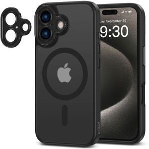 Semi-transparent MagSafe Cover til iPhone 16 - Beskyttelse Semi-transparent MagSafe Cover til iPhone 16 - Beskyttelse