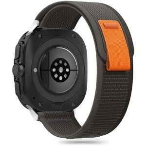 Bracelet en nylon Tech-Protect pour Samsung Galaxy Watch Ultra (47mm) - Noir/Orange - Accessoire montre connectée Bracelet en nylon Tech-Protect pour Samsung Galaxy Watch Ultra (47mm) - Noir/Orange - Accessoire montre connectée