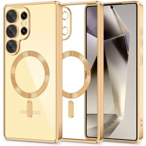 Tech-Protect Galaxy S25 Ultra MagFlex Cover - MagSafe - Guld Tech-Protect Galaxy S25 Ultra MagFlex Cover - MagSafe - Guld